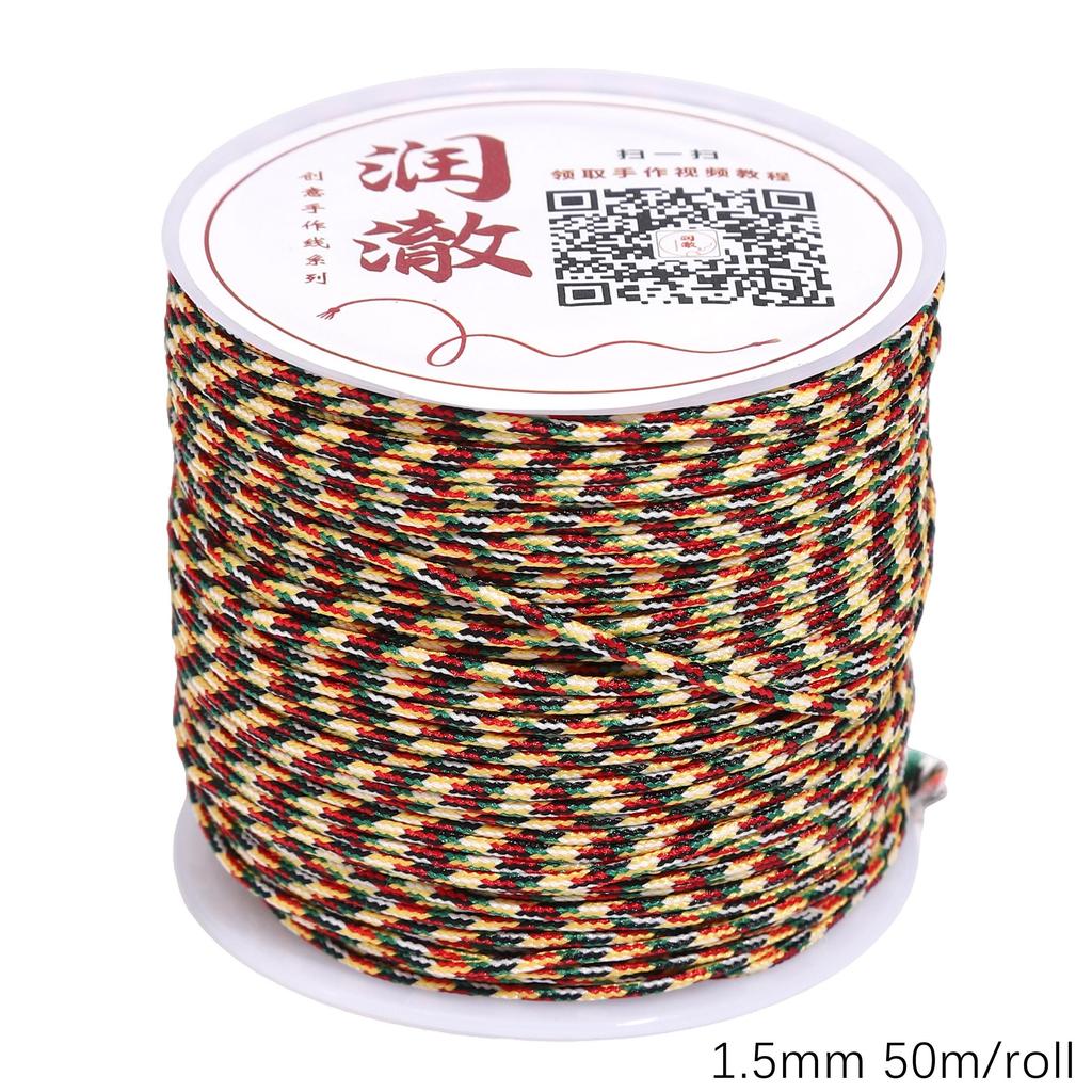 27-120Meter Cotton Cord Nylon Cord Thread String DIY Beading Braided Bracelet Jewelry Making