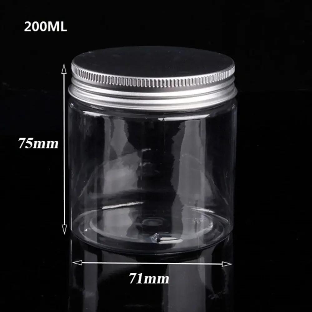 5ML-500ML Dark Brown Refillable Bottle Portable Glass Split Bottle Circular Tea Face Cream Bottle Travel Cosmetic Container Can
