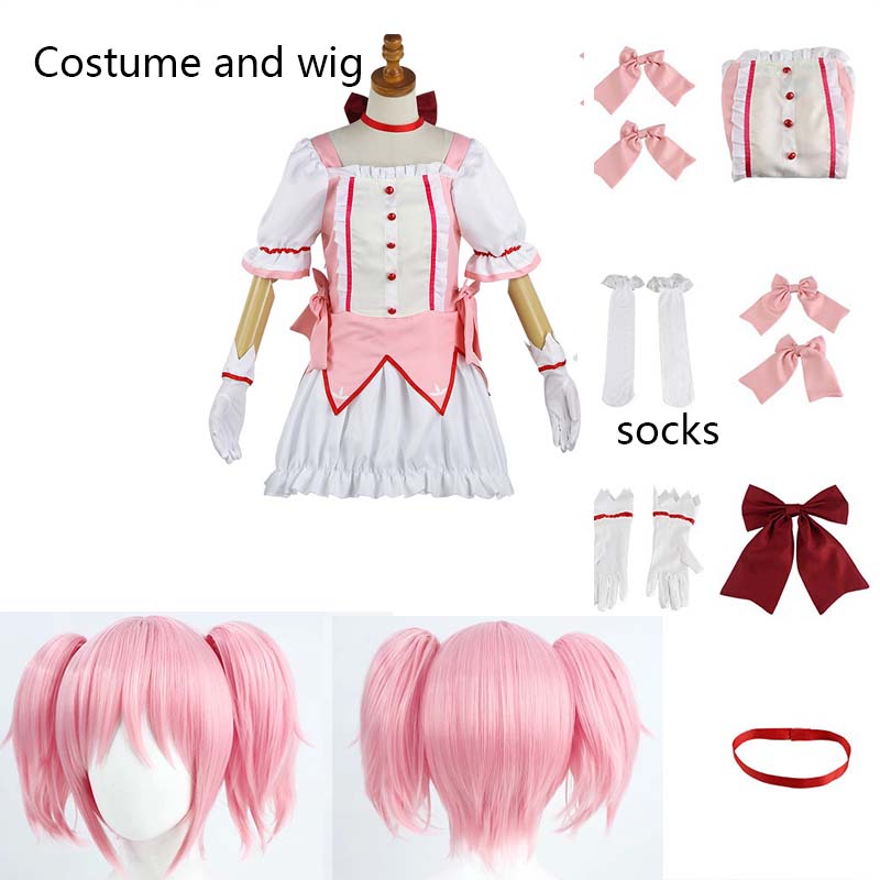 Cosplay Anime Magical Girl Kaname Madoka Cosplay Costume Bow Arrow Magica Kaname Dress Kaname Madoka Outfits For Comic Con