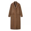 2025 Herbst/Winter Damen Eleganter Wildleder-Woll-Trenchcoat