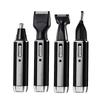 Four-in-One Men's Grooming Kit: Nose Hair Trimmer, Beard Razor, Shaver, Hair Clipper