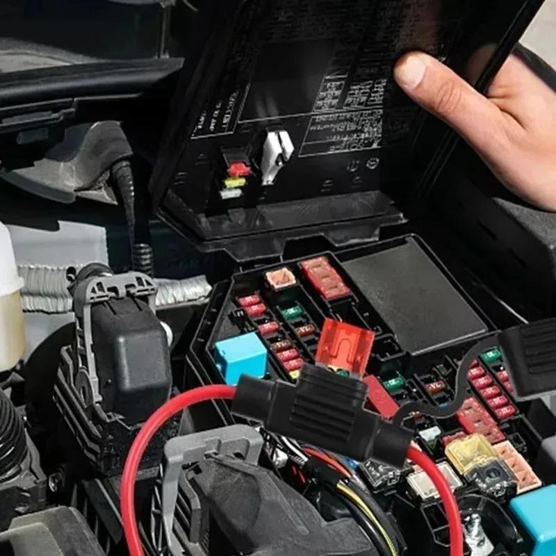 Blade Fuse Holder Auto Fuse Socket Kit Universal Waterproof Blade Fuse Block Car Electrical System Power Distribution Protection