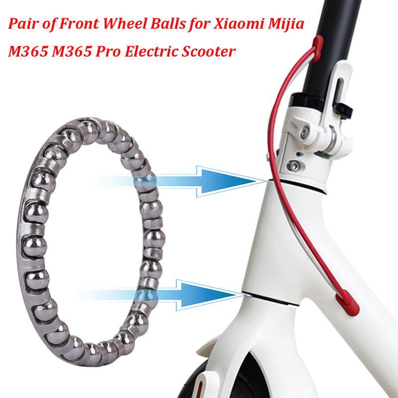

1 пара для Xiaomi Mijia M365/Pro скутера, части шарикоподшипника переднего колеса
