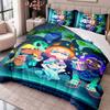 Splatoon 3Pcs Bedding Set Duvet Cover With Two Pillowcases For Bedroom Home Decoration
