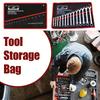 14-Pocket Roll Tool Storage Bag Portable Wrench Organizer Pouch Bag Foldable Spanner Toolkit for Hardware Hand Tools Storage