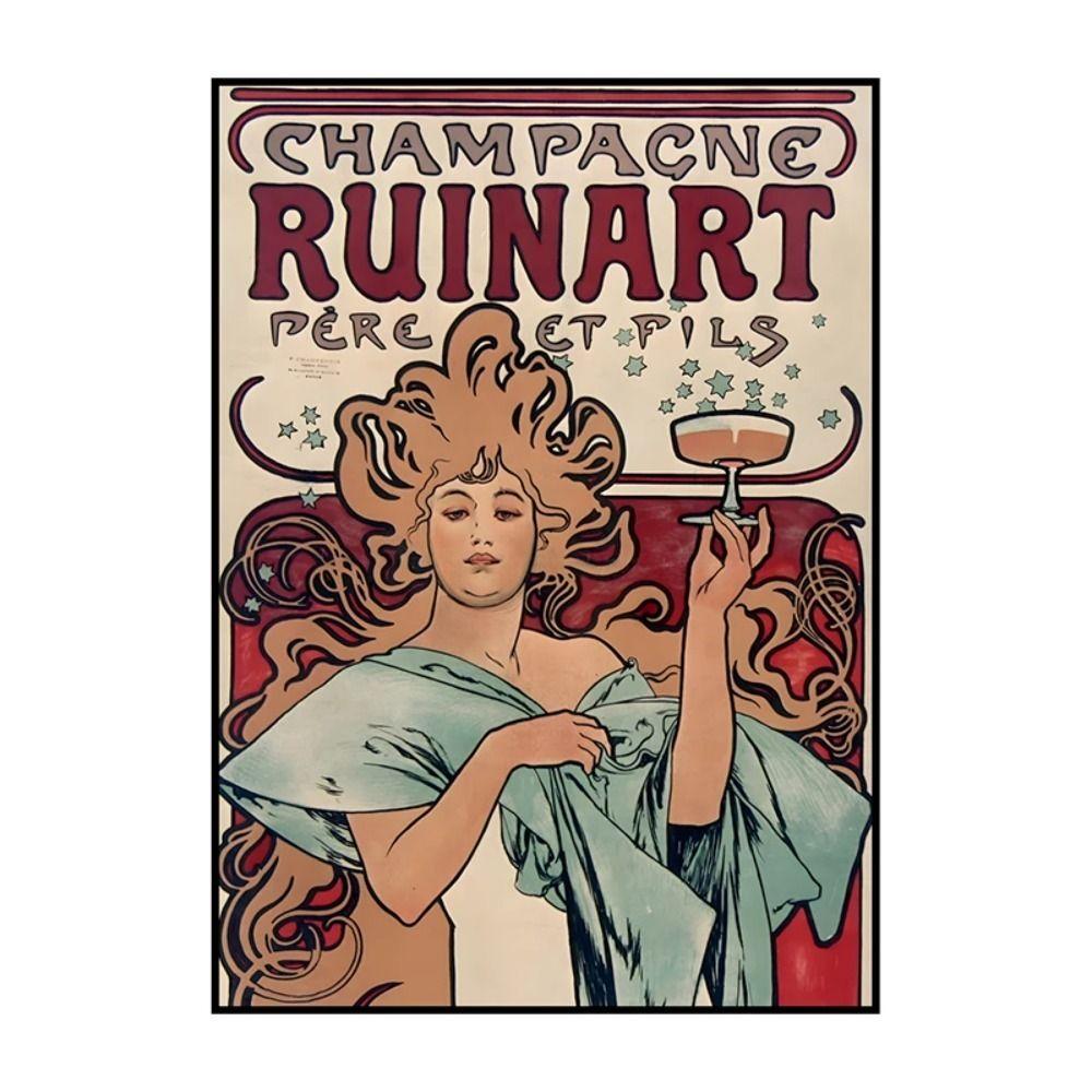 Vintage Art Nouveau Woman Tin Sign Retro Metal Panel Home Bar Cafe Decor