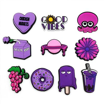 10 Stück exquisite Cartoon PVC Schuhe Charms Schuhdekorationen Schuhzubehör