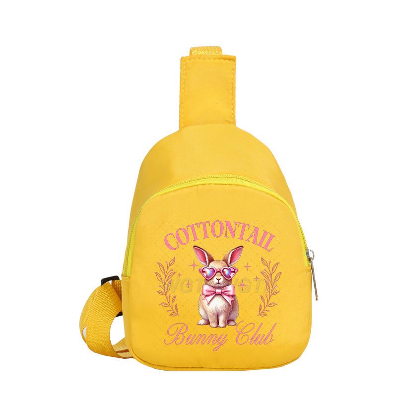 Easter Printed Shoulder Bag Men's and Women's Versatile Casual Children's Breast Bag Crossbody Bag