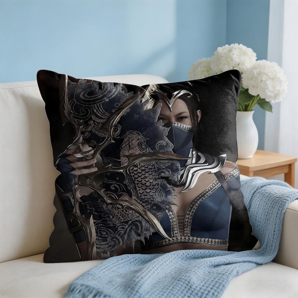 MMortal KKombat Game Cushion Cover Square Pillow Bedroom Sofa Leisure Comfort Living Room Home Decoration X