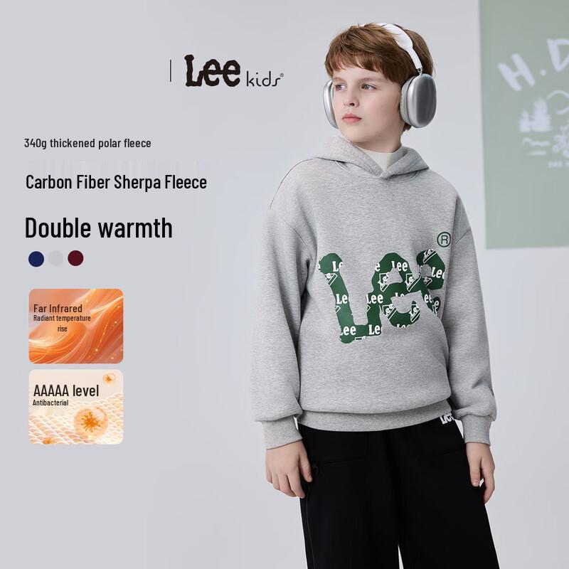LeeKids Kids Printed Fleece Hoodie 160