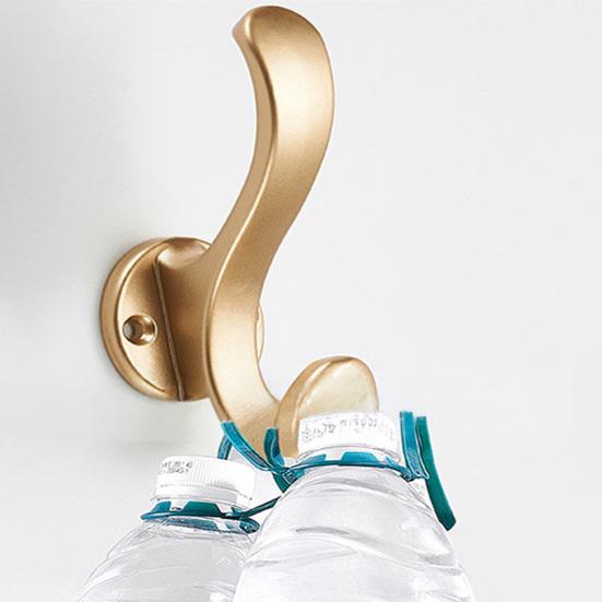 Coat Hook Corrosion-Resistant Wall Hooks Space Saving Upper And Lower Hooks for Bathroom Kitchen Bedroom