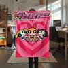 Powerpuff Girls Cartoon Printing Flannel Blanket Bedroom Sofa Camping Warm Blanket Gifts for Family and friends-MJ011