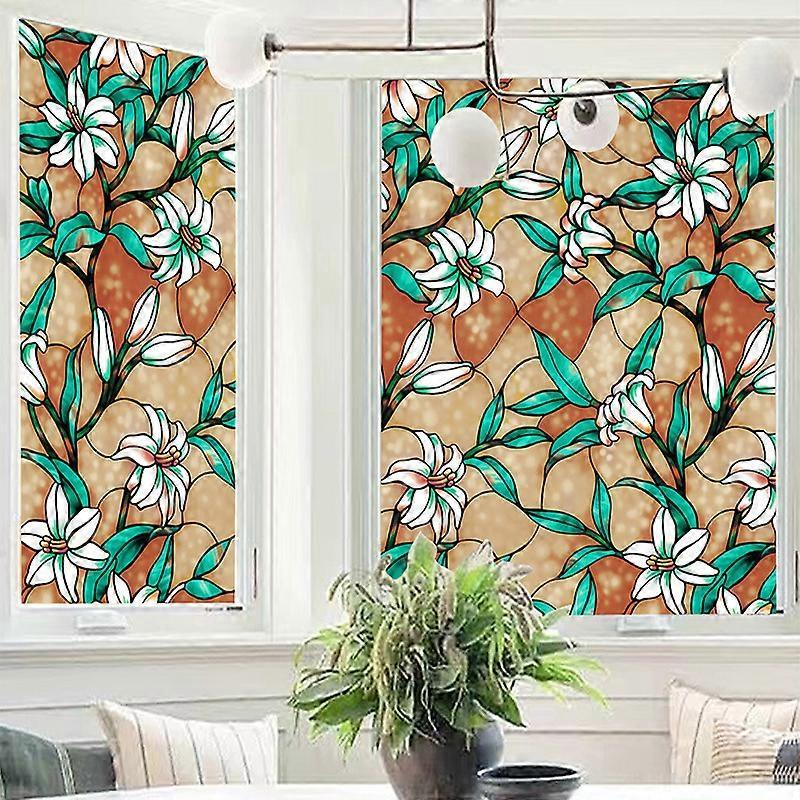 Decorative window film anti-collision window stickers door and window static stickers suitable for kitchen dining room bedroom