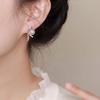 Elegant French Pearl and Zircon Stud Earrings with Niche Design