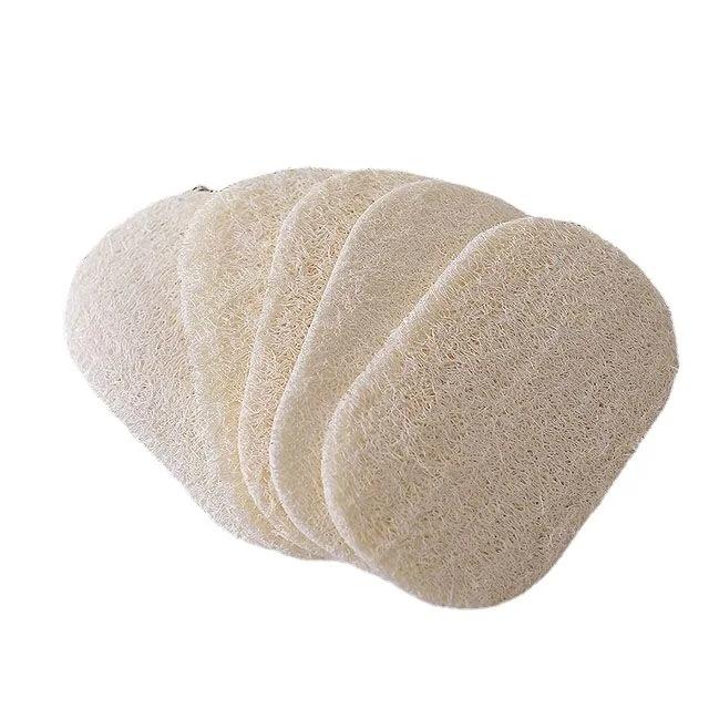 1/5/10Pcs Natural Luffa Sponge Dish Washing Cloth Loofah Scrub Pad Dish Pot Scrubber Sponge Household Kitchen Clean Brushes Pad