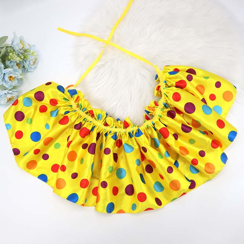 Halloween Clown Adult Cosplay Costume Set with Wig and Bow Tie