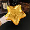 European Polka Dot Star Tray Household Living Room Kitchen Snack Plate Fruit Plate Nut Plate Melon Seed Plate Pastry Fashion Plate
