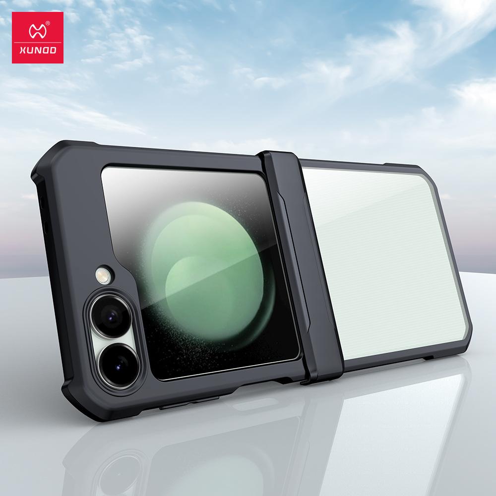 

For Samsung Galaxy Z Flip 7 FE Case XUNDD Casing Airbag Anti Fall Bumper Protective Cases Transparent Phone Cover With Hinge Protection For Samsung Galaxy Z Flip 7 FE