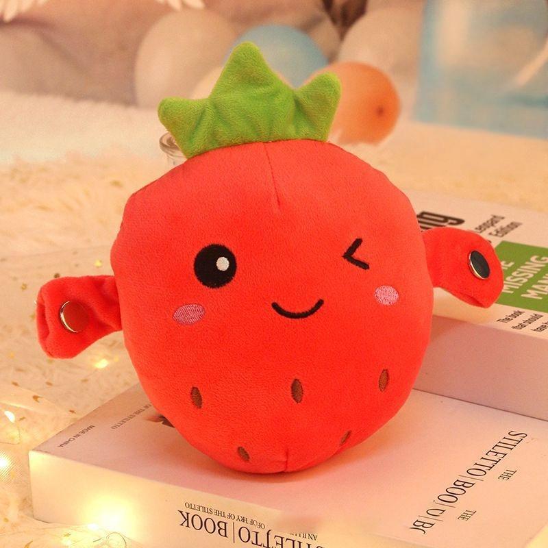1Pcs Christmas Gift Banana Baby Beat Sensing Creative Fruit Novelty Parent-Child Musical Interactive Piano Toy Plush Doll