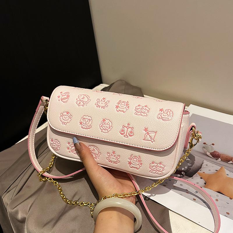 

Summer small square bag women s new niche design high-end shoulder bag messenger bag tide розовый