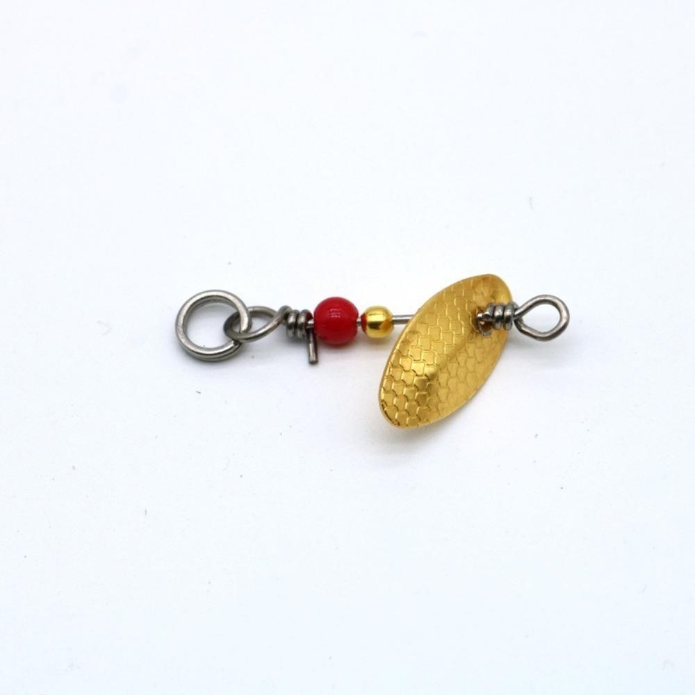 5pcs 5pcs Set Fishing Lure Spoon Water Drop Type Composite Bait Lure Freshwater Fishing Gold-S-18mm