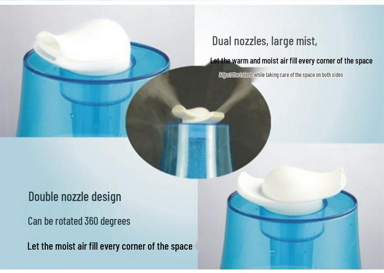 Home Ultrasonic Air Humidifier with Large Capacity, Silent Operation, Seven-Color Night Light & Aromatherapy Function