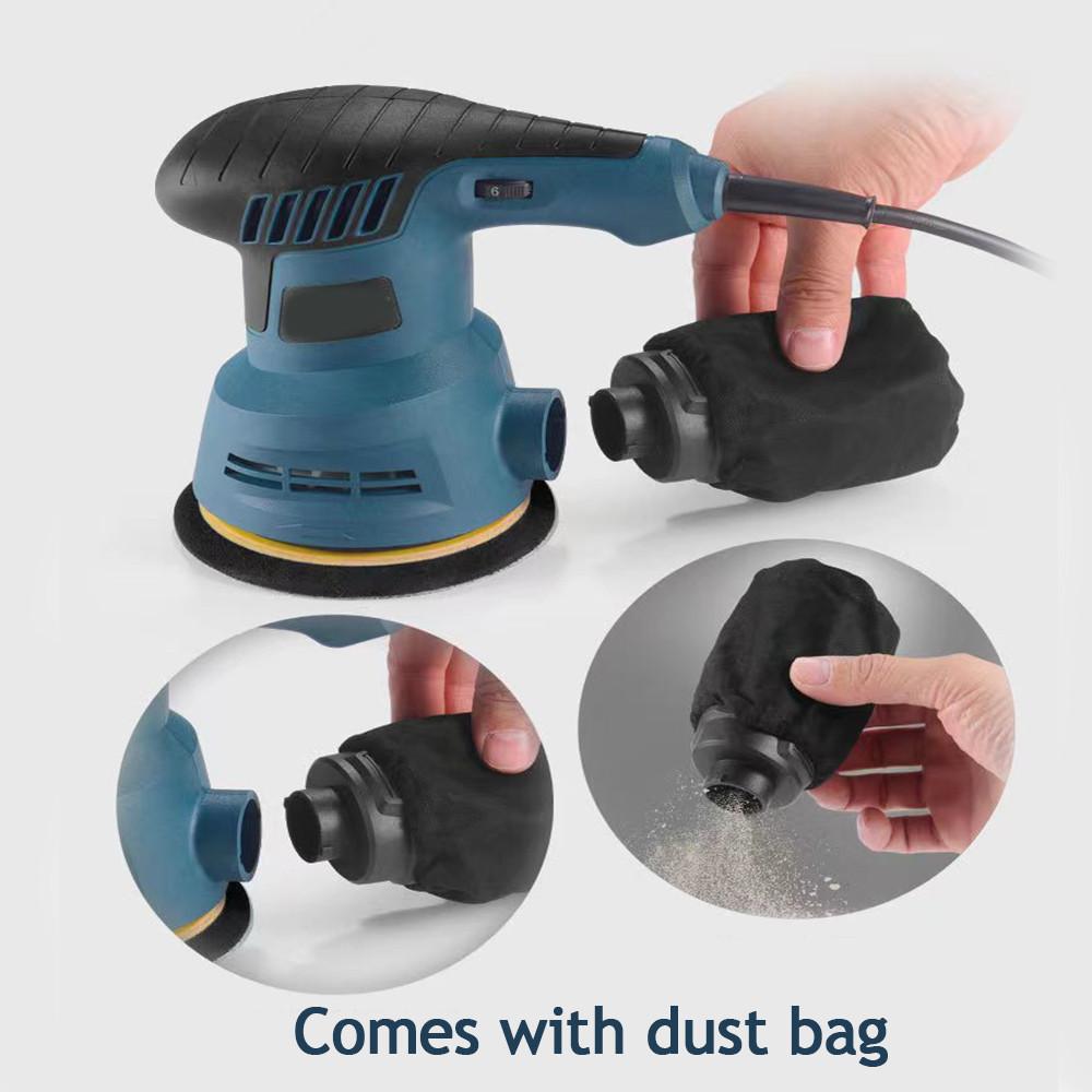 5 Inch 125mm Electric Sander Sanding Plate Electric Sander Wood Processing Furniture Car Polishing Machine 300W