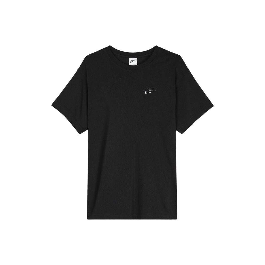 

Nike Solid Color Logo Crew Neck Breathable Short-Sleeve T-Shirt for Men Black DM6586-010 M