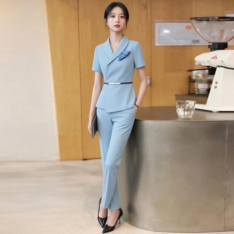 Women s Short Sleeve Professional Suit Set XL