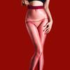 Women 1D Thin Open Crotch Seamless Pantyhose Oil Shiny Elastic Tights Yoga Shaping Maid Stocking Slim Leggings Plus Size