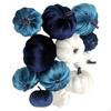 12 Pcs Small Velvet Pumpkins Artificial Basket Fillers for Halloween Decorations Theme