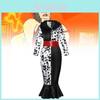 Stilvolles und bequemes Cruella-inspiriertes Cosplay-Kostüm für Bühnenauftritte