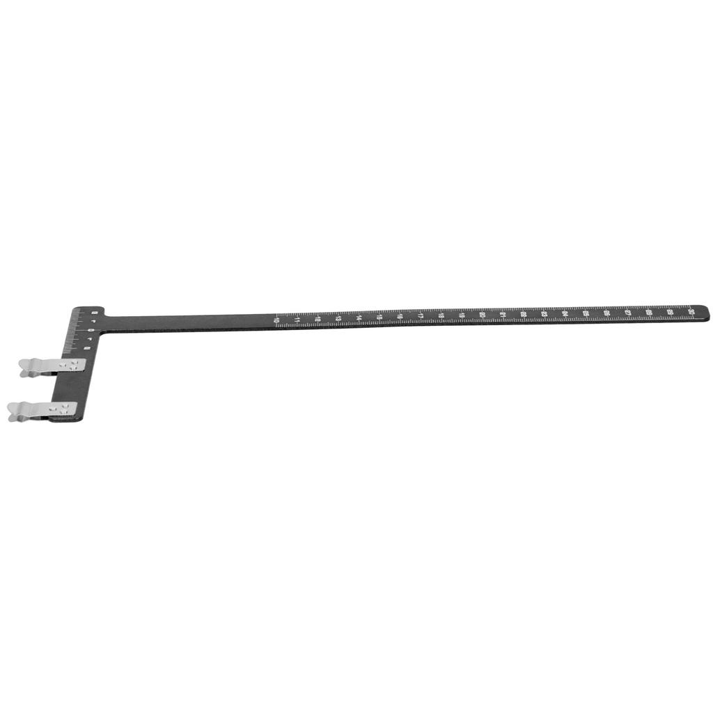 Adjustment Bow L Shape Chord Distance Ruler Aluminum Alloy Measuring Tool