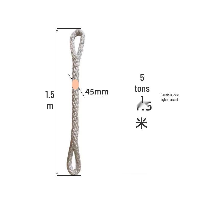 5 Ton Nylon Webbing Lifting Sling with Double Hooks