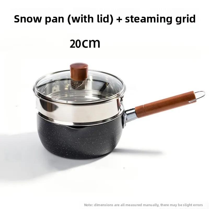 Snowpan Baby Feeding Pan Quartz Stone Rice Cooker Small Cookware for Home Use Non-stick Cooker for Electric Stove Gas Stove Universal