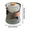 Glass Teapot Blooming & Loose Leaf Dinnerware Removable Portable Tea Kettle Gong Fu
