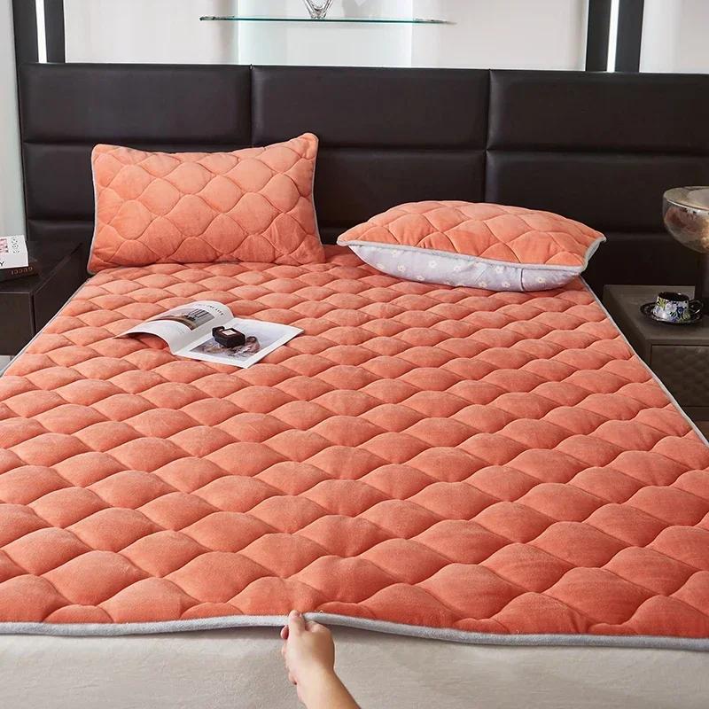 2024 neue 230g hochgramm verschlüsselte verdickte Milchvliesmatratze (Bettkissen) Serie Herbst und Winter