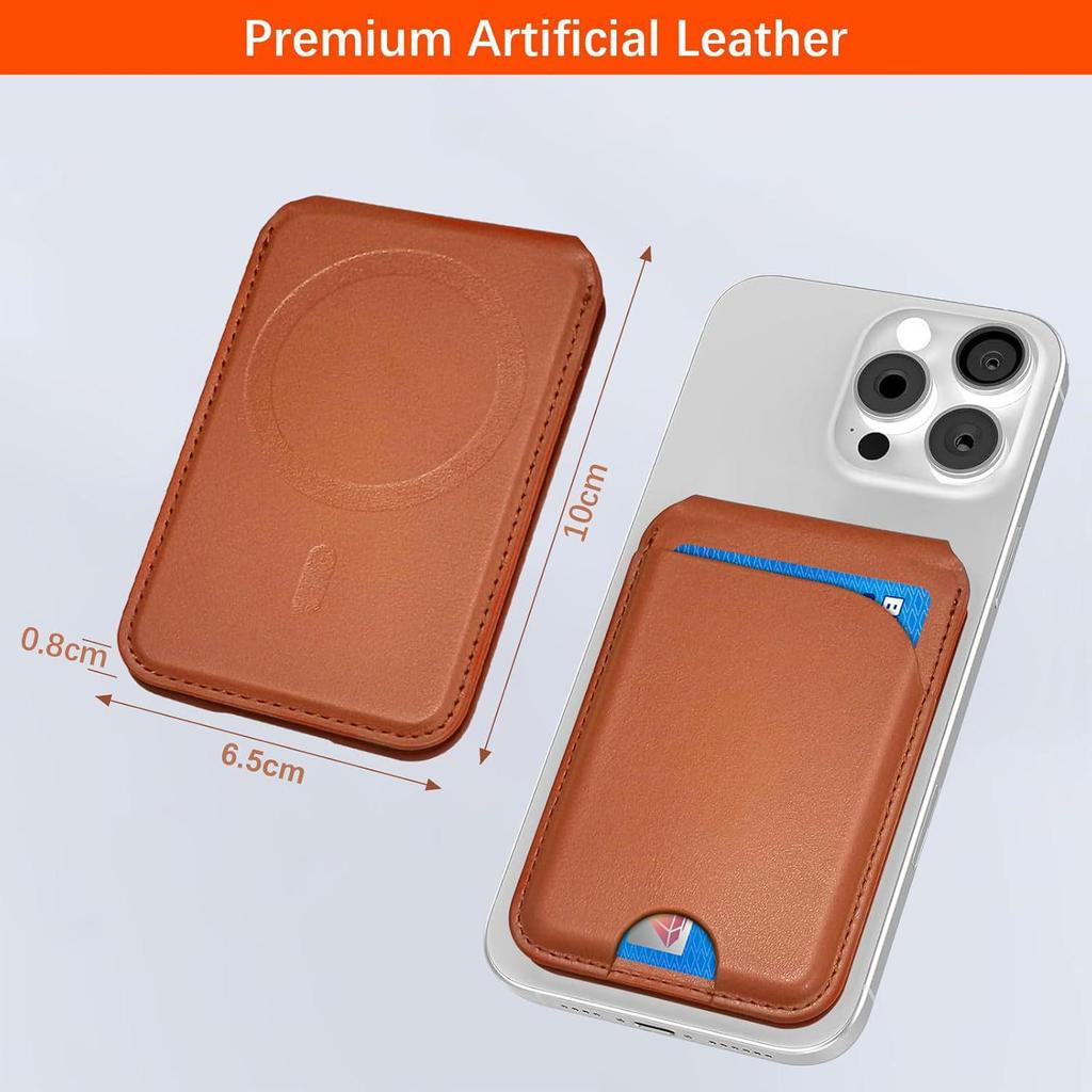 Strong Magnetic MagSafe Card Holder & Rotating Stand for iPhone 17 Pro