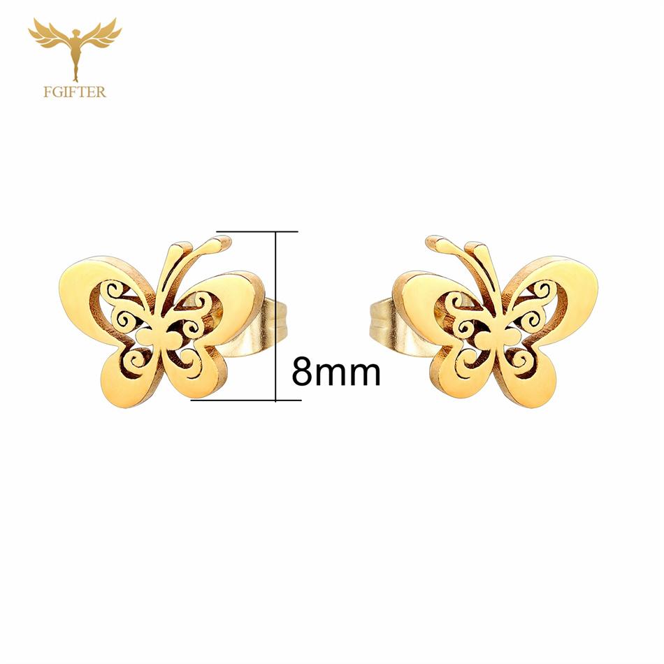 12 Pairs Insect Butterfly Earrings Casual Fashion Zircon For Women Girls Stainless Steel Stud Earrings Set Cheap Resale Gifts