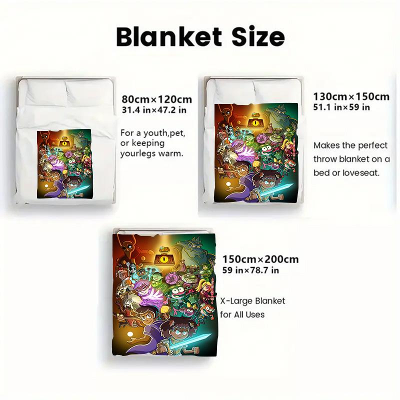 The Owl House 2D Flat Pattern Flannel Blanket High quality All Seasons Warmth and Comfort Perfect for Christmas Gifts.PMT0914437