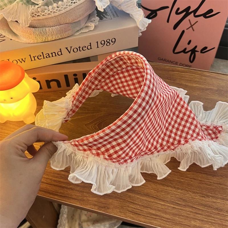 Модный Кружевной Ободок Треугольный Платок Бандана На Голову Повязка На Голову Женский Девичий Платок На Голову Аксессуары Для Волос