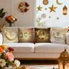 Golden ramadan decoration Cushions Pillowcase Polyester Cushion Cover Throw Pillow Pillowcover Home Car Sofa Decor