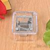 Transparent Hand Operated Music Box Musical Ornaments Acrylic Creative Crafts Ornaments  Children