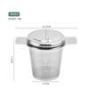 304 Stainless Steel Tea Strainer & Infuser with Silicone Lid - Tea Set Accessory.