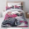 Fashion J-Jujutsu Kaisen Duvet Cover Pillowcase Bedding Set 2/3piece set Adult Kid Bedroom Single Large Size Home Textiles