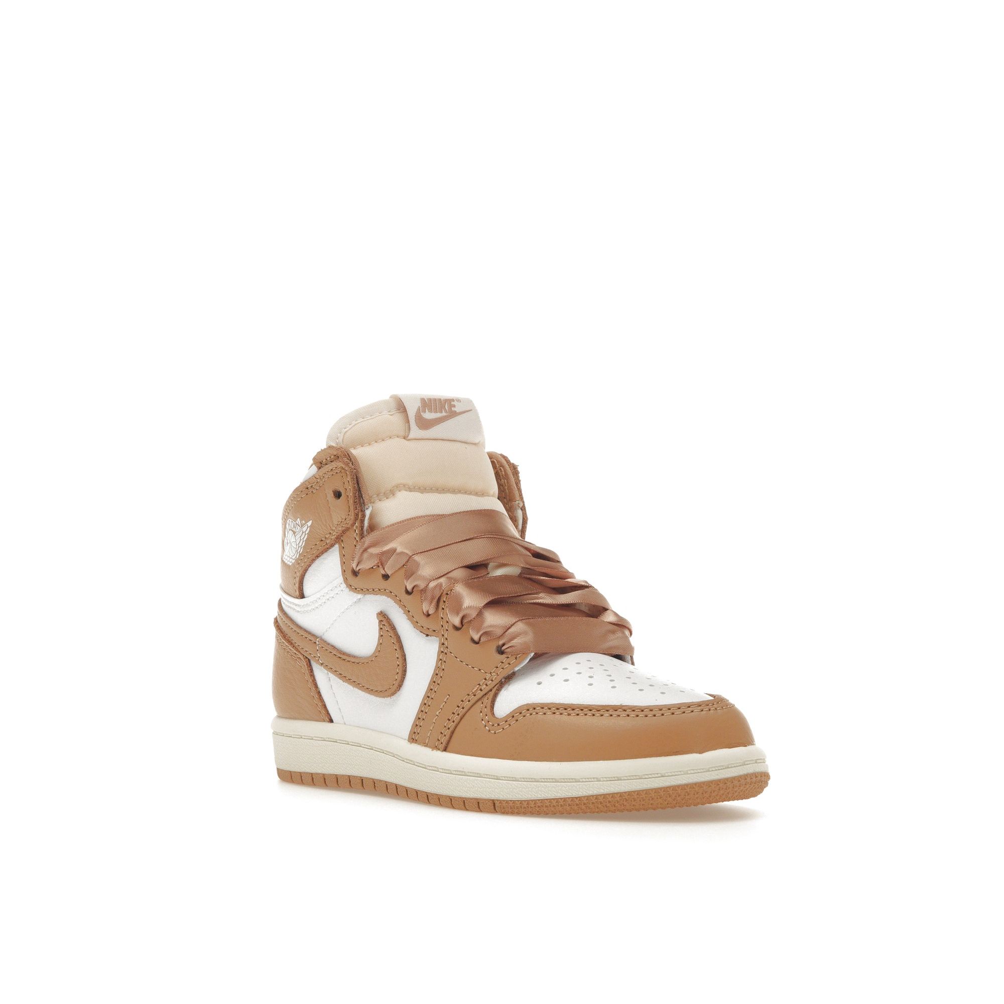 Детские кроссовки Air Jordan 1 Retro High OG PS Praline Tan White Sail FN6621-201 29.5 — фото 2