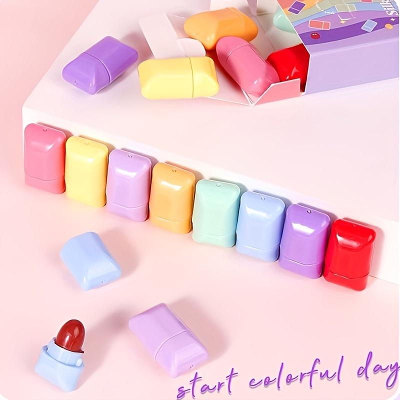 Set de rujuri Candy Femei 8 culori Rezistent la apă fără machiaj Mat Mini Ruj catifea Cutie cadou