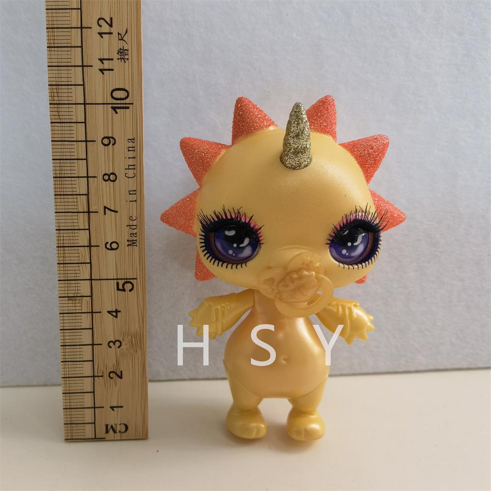 Original 11Cm-13Cm Rainbow Unicorn Doll Little Monster Mud Doll Children'S Game House Toy Set Gift