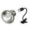 Curved Long Holder Turtle Basking Lamp Clip-on Lamp Holder Pet Heat Bulb  Temperature Controller