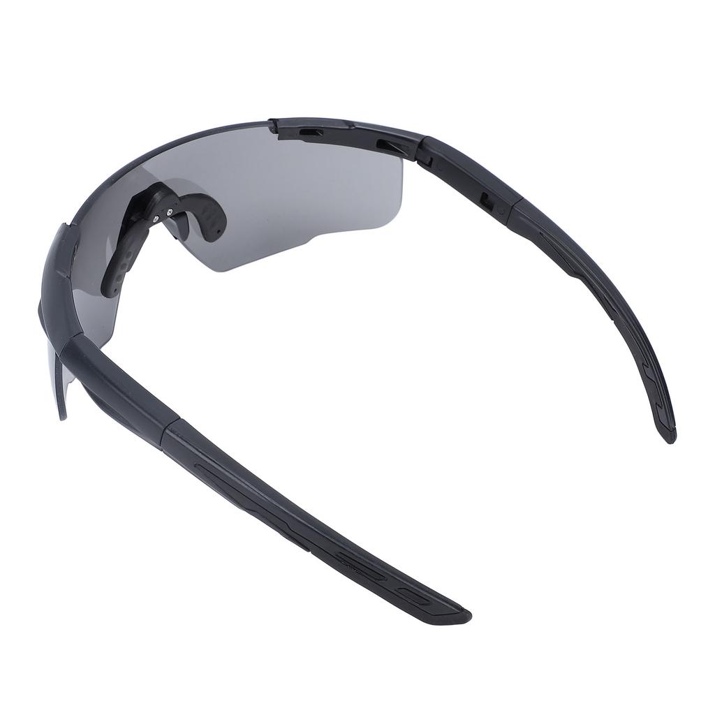 Sportsonnenbrille Winddicht Hochtemperaturbeständig HD-Linse Radfahren Laufen Angeln Brille Schwarz